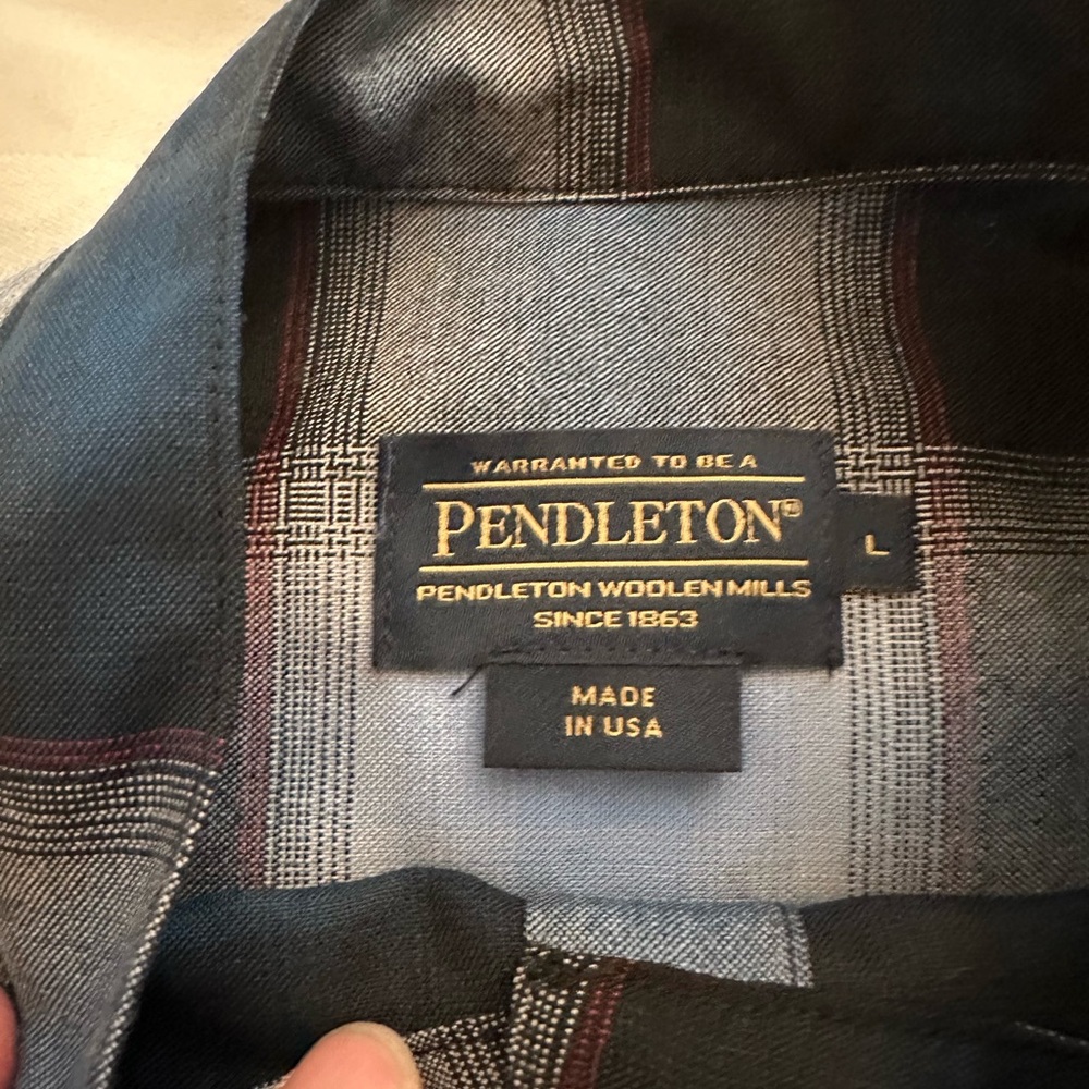 Pendleton Blue Plaid Top - image 5